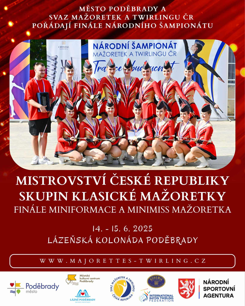 MČR skupin klasické mažoretky - Poděbrady