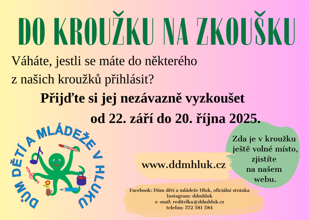 DO KROUŽKU NA ZKOUŠKU