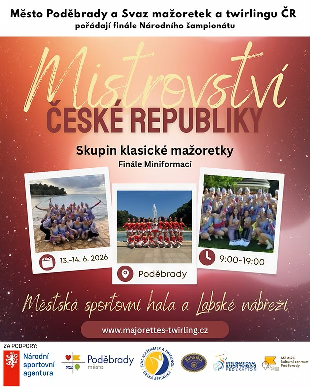 MČR mažoretek 2026 - Poděbrady
