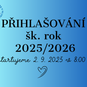 PŘIHLAŠOVÁNÍ DO KROUŽKŮ