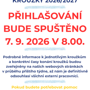 KROUŽKY 2026/2027